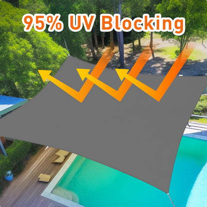 XISHAN HDPE Sunshade Sail – Stylish Outdoor Shade 12"x16"