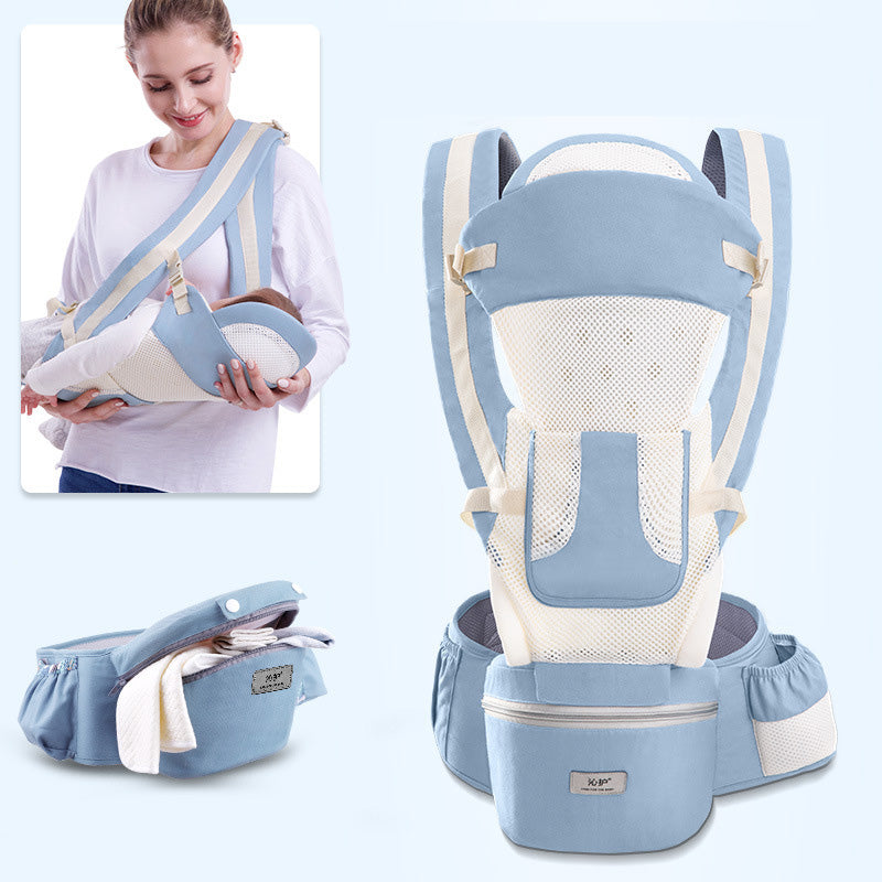 All-in-One Ergonomic Baby Carrier for Front & Hip Carry