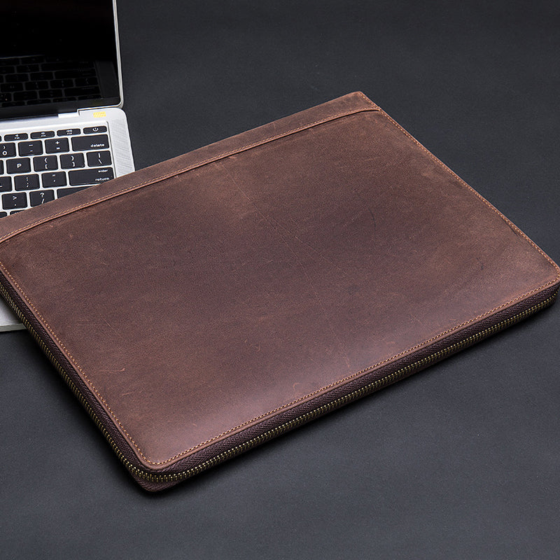Genuine Leather Computer Tablet Case Coin Wallet