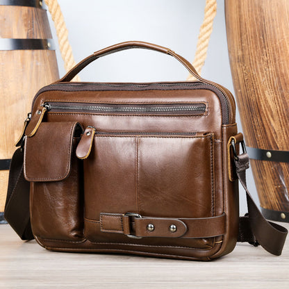 Genuine Leather Men’s Messenger Bag – Timeless Design