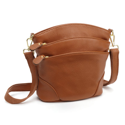 Elegant Genuine Leather Crossbody Bag – Carry Essentials in Style