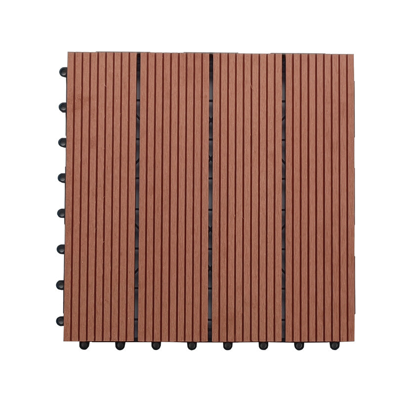 Outdoor Garden Wood Plastic DIY Splicing Floor Tiles