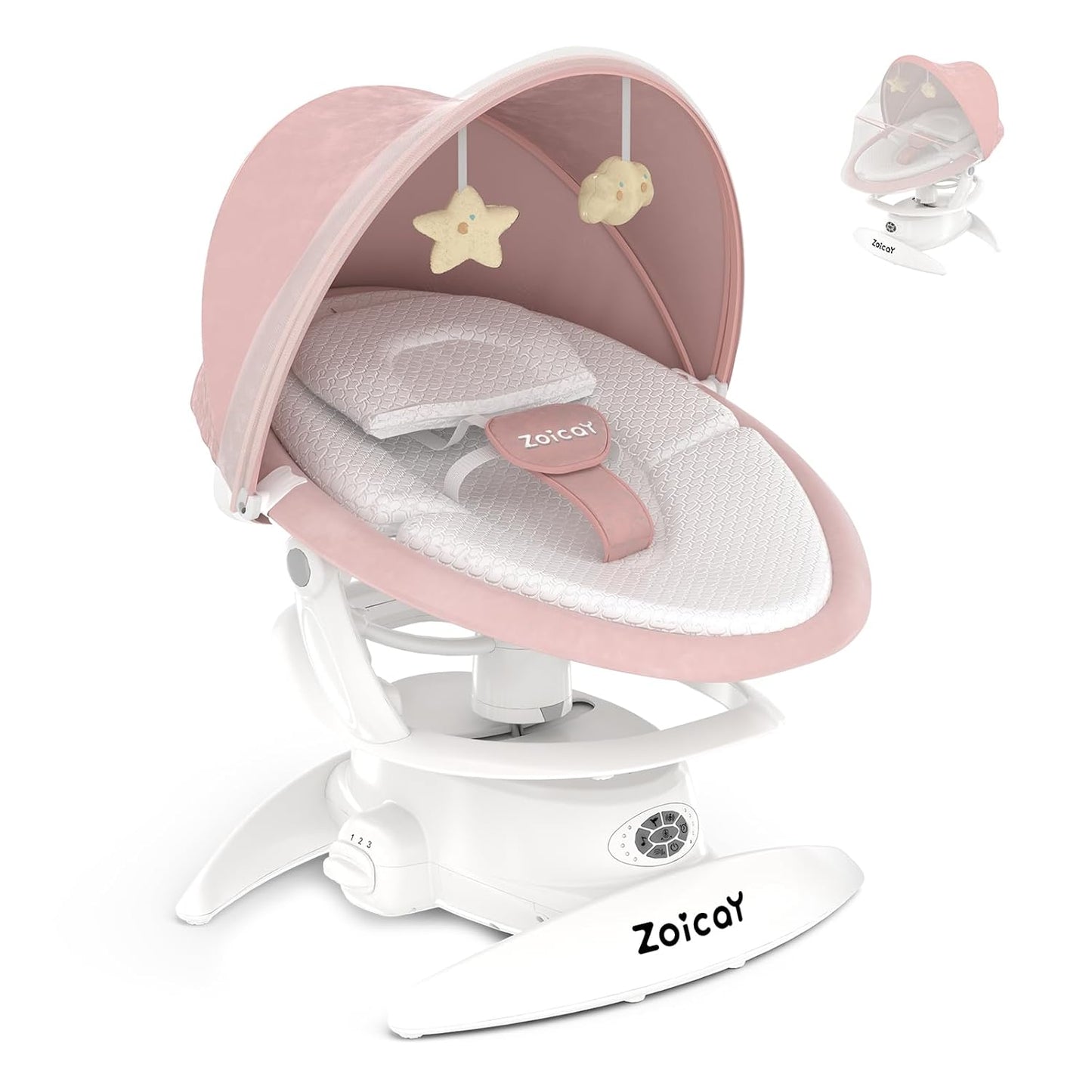 Baby Swing with Motion Sensor, Music, and 3 Modes