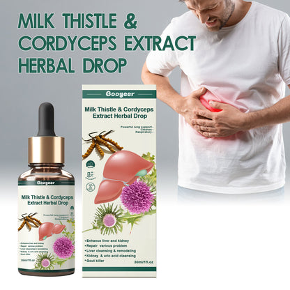 Natural Milk Thistle Cordyceps Oil for Daily Vitality