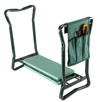 Gardening Kneeler Seat with Tool Pouch Comfortable and Foldable