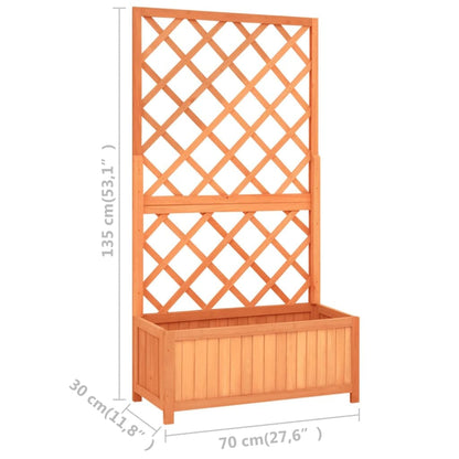 Outdoor Wooden Garden Trellis Planter for Climbing Plants