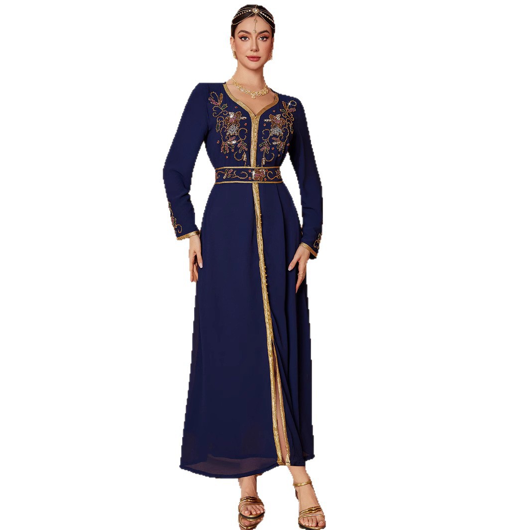 Middle Eastern Blue Dress – Timeless Modest Look