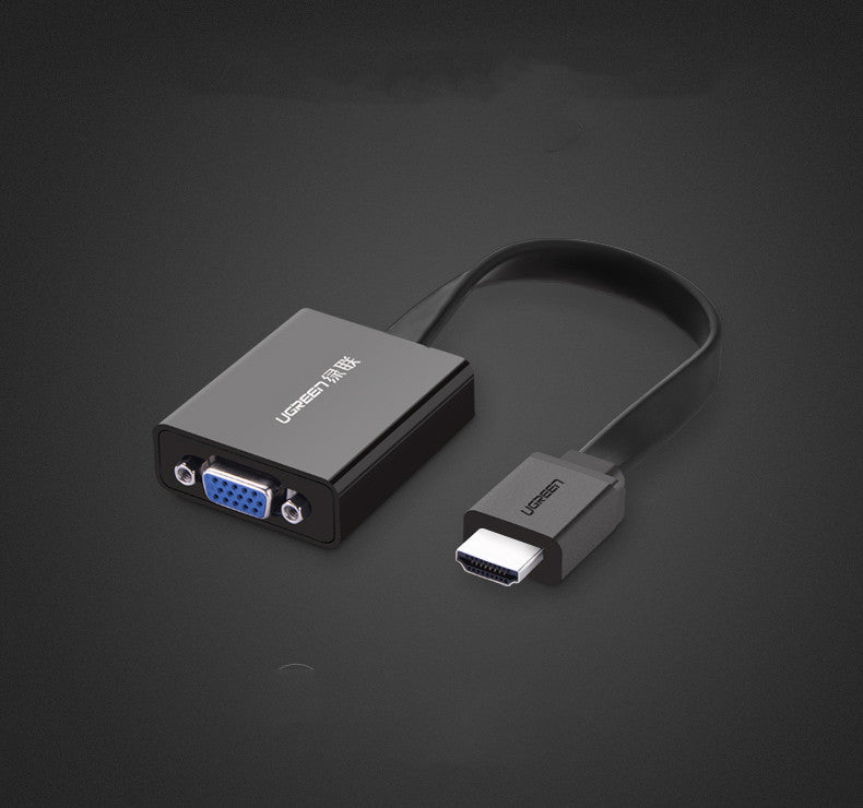 HDMI To VGA Adapter HD Convertor With Audio Power Supply
