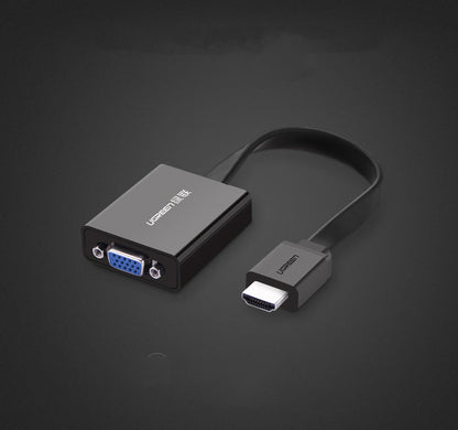 HDMI To VGA Adapter HD Convertor With Audio Power Supply