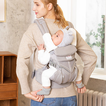 Ergonomic Baby Carrier Waist Stool with Organic Cotton Towel