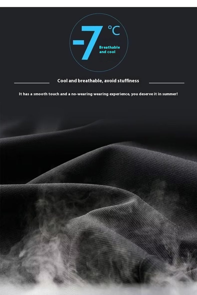 Comfy Elastic Waist Ice Silk Summer Shorts & Trousers