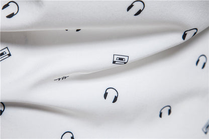 Stylish Summer White Printed Shirt For Men