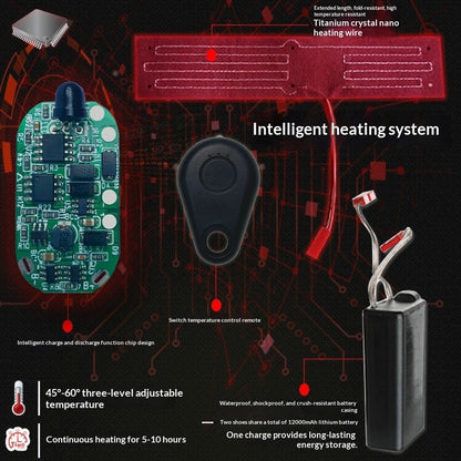 Winter Warmth Shoes – Electric Heated Cotton Comfort