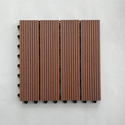 Outdoor Garden Wood Plastic DIY Splicing Floor Tiles