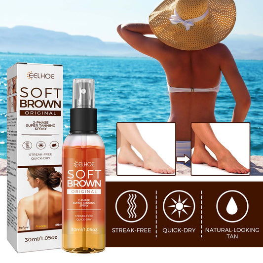 Natural Wheat Bronze Tanning Spray for Healthy Looking Skin