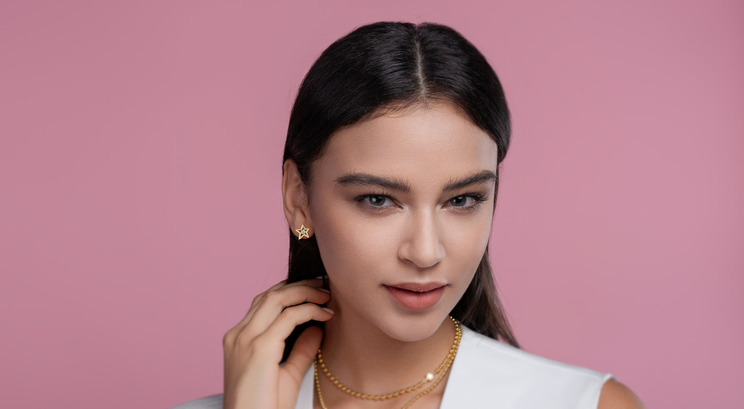 Shimmering Moissanite Earrings – Starry Luxury Silver Jewelry