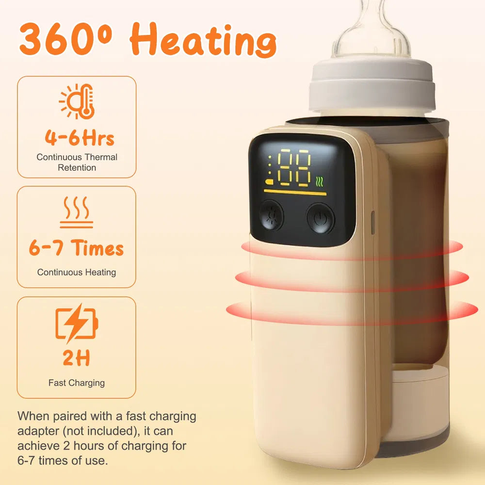 Portable Baby Milk Warmer for Home and Travel Comfort