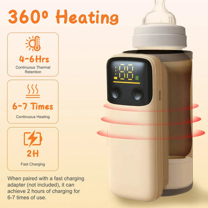Portable Baby Milk Warmer for Home and Travel Comfort