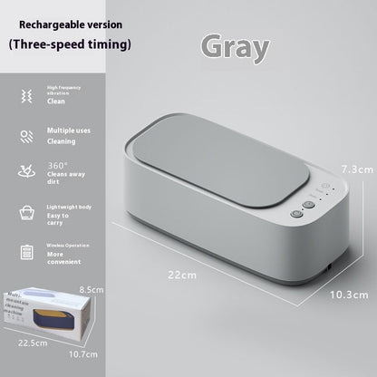 Handy Ultrasonic Glasses Cleaner — Multi Use, Quiet, Easy