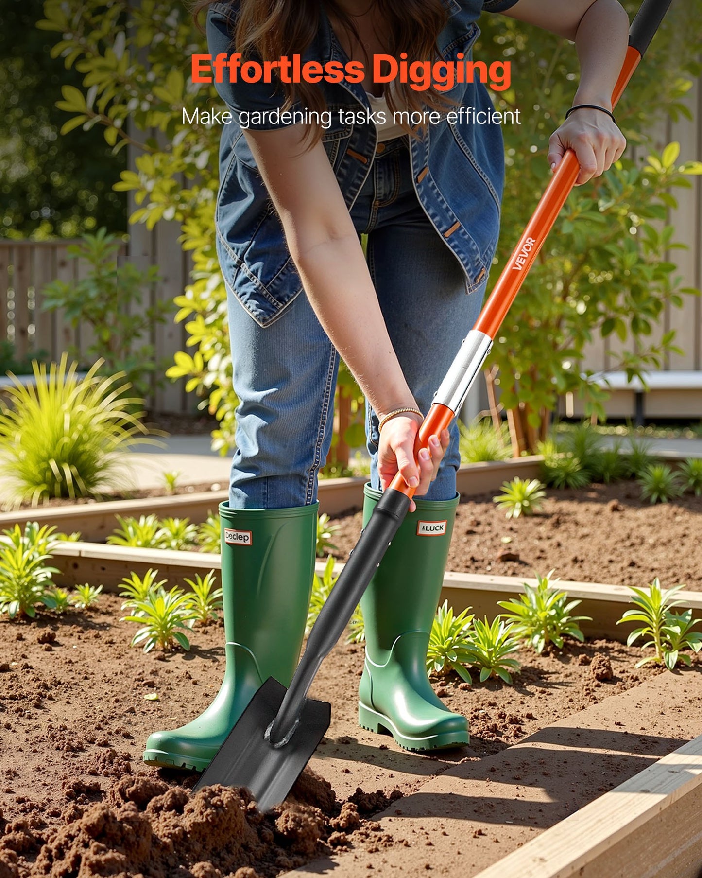 Fiberglass Handle Trench Shovel For Easy Digging