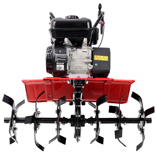 Gas-Powered 7HP Tiller for Vegetable Beds and Gardens