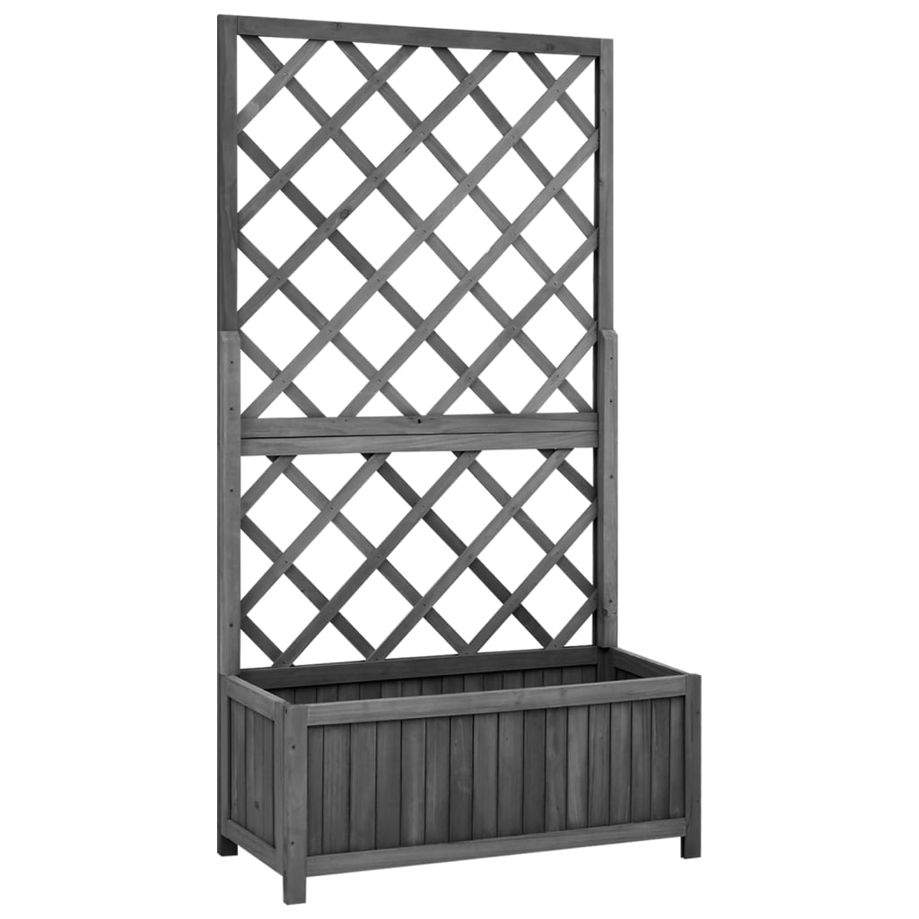Outdoor Wooden Garden Trellis Planter for Climbing Plants