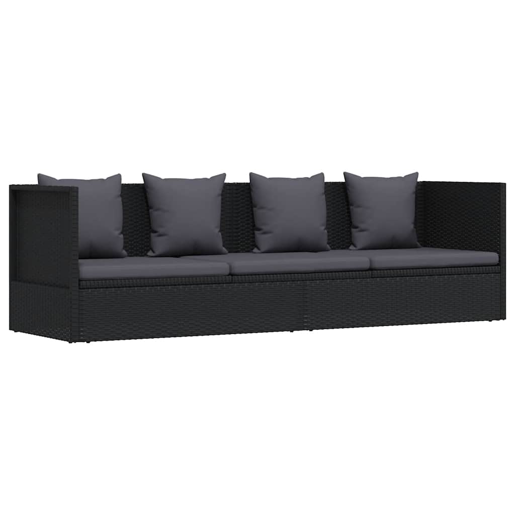 Stylish Poly Rattan Garden Sofa Bed for Outdoor Relaxing