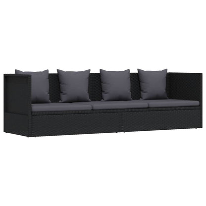 Stylish Poly Rattan Garden Sofa Bed for Outdoor Relaxing
