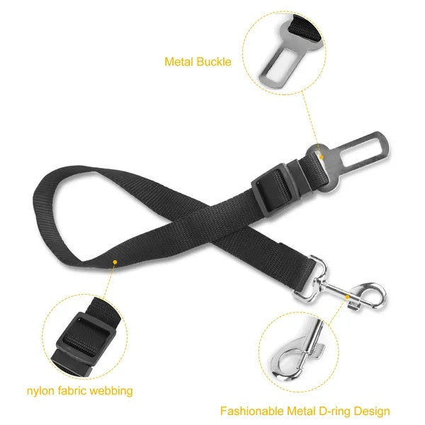Dog Seat Belt Leash Adjustable Pet Dog Cat Safety Leads Harness