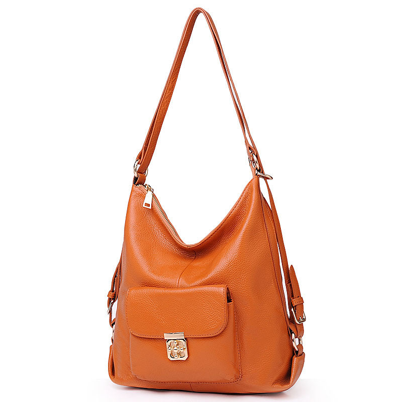 Korean-Style Soft Leather Backpack, Perfect Companion