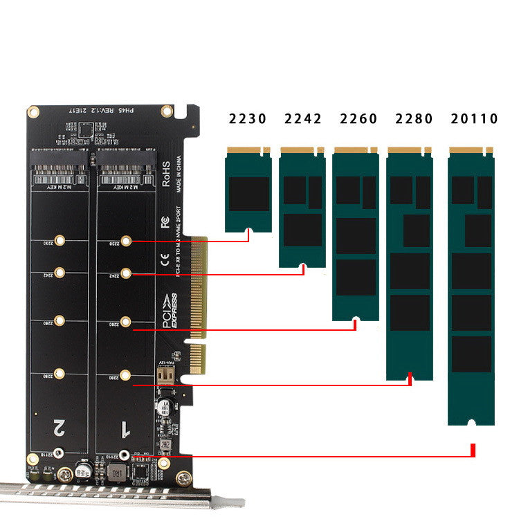 Boost PC Storage: Dual NVMe M.2 RAID PCIe Adapter