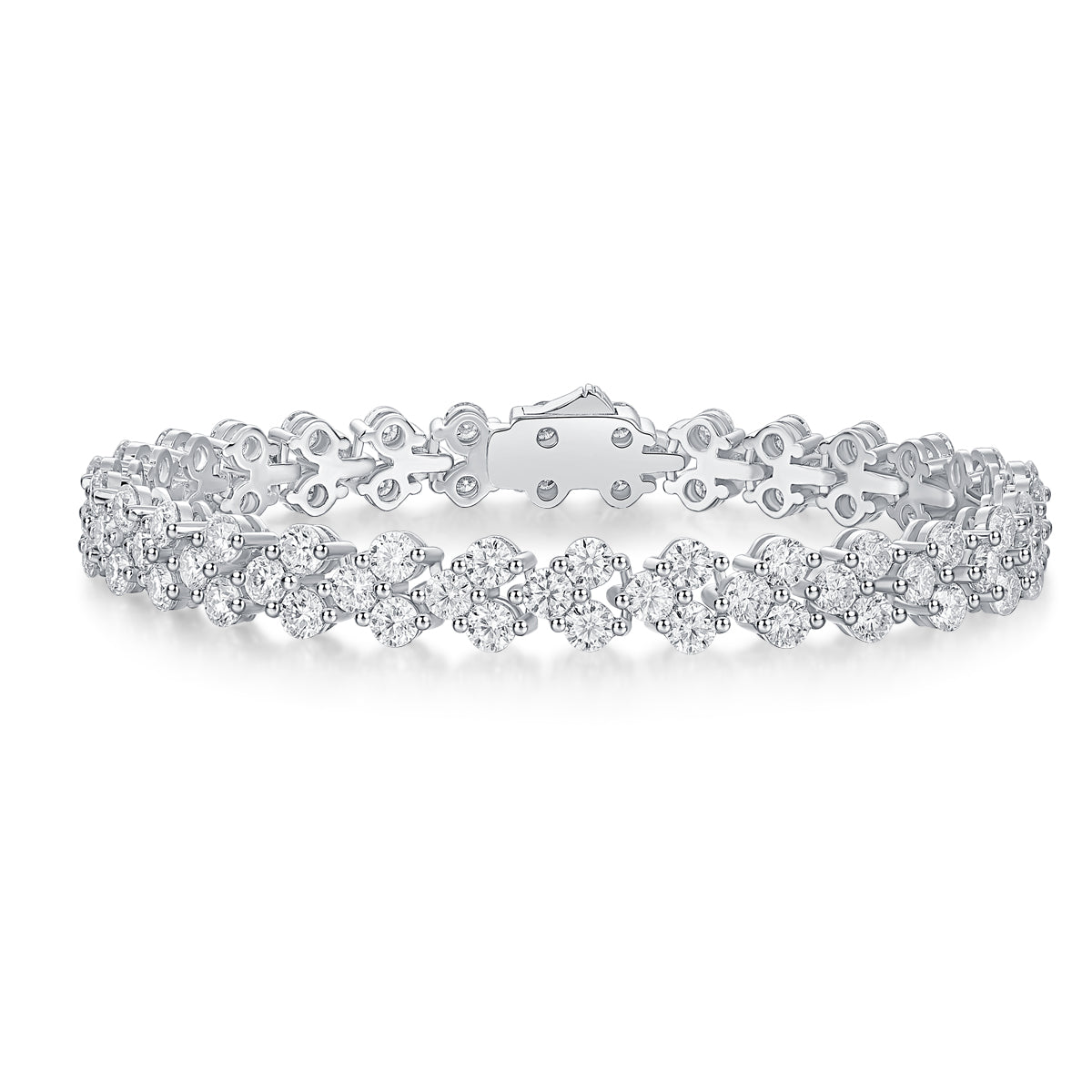 Luxury Moissanite Silver Bracelets for Everyday Elegance