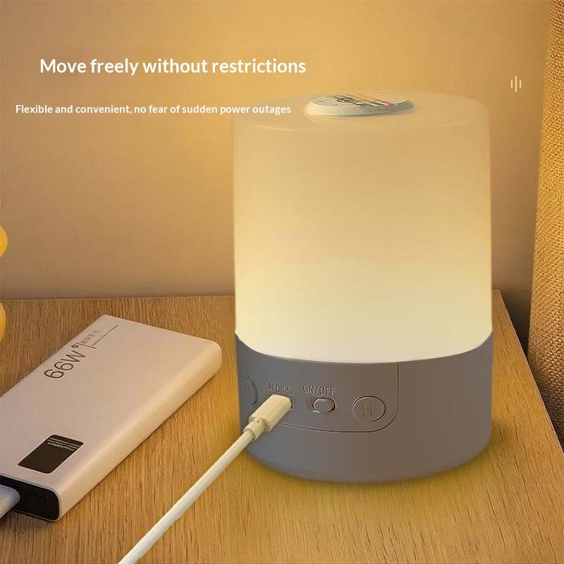 Gentle Glow Baby Night Light with Clock and Recharge