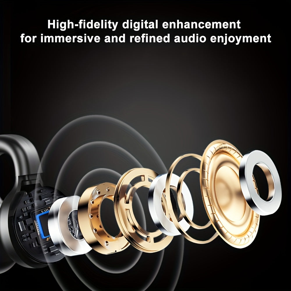 Bluetooth Clip-On Sports Headphones for All-Day Comfort