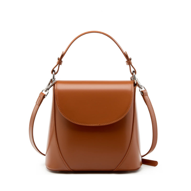 Genuine Leather Round High-grade Shoulder Bag