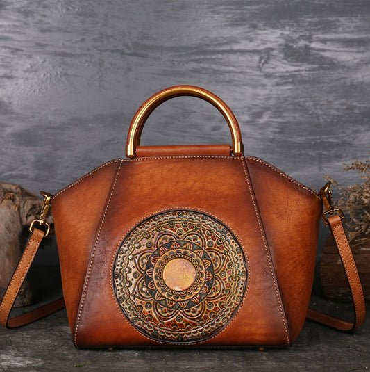 High-Quality Embossed Leather Tote for Women