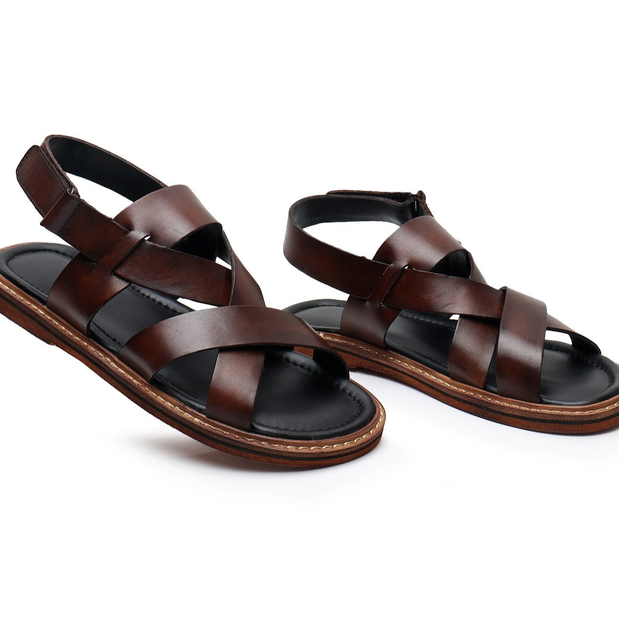 Men’s Summer Genuine Leather Sandals – Casual Comfort