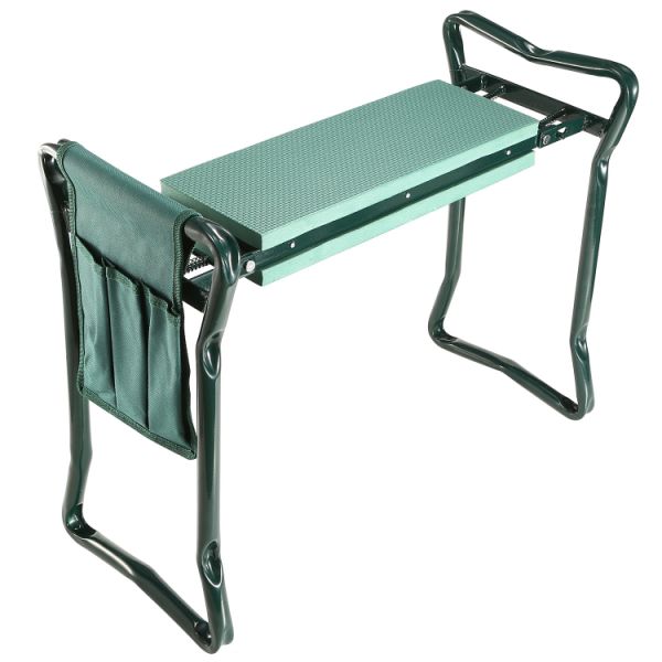 Gardening Kneeler Seat with Tool Pouch Comfortable and Foldable