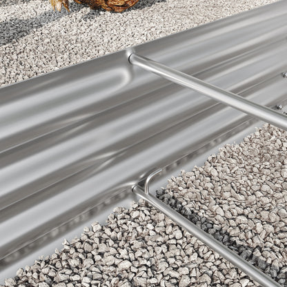 Oval Large Metal Raised Garden Bed For Plants, Vegetables, Flowers