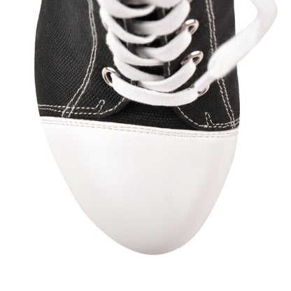 Women's Round Toe High Platform Denim Lace-up Ankle Boots