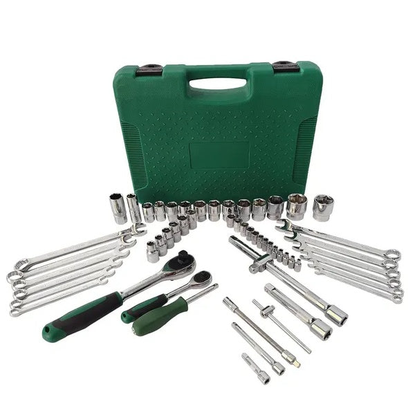 Professional 61-Piece Ratchet Socket Set for Mechanics
