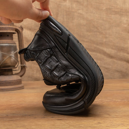 Men's Genuine Leather Sneakers With Fashionable Personality