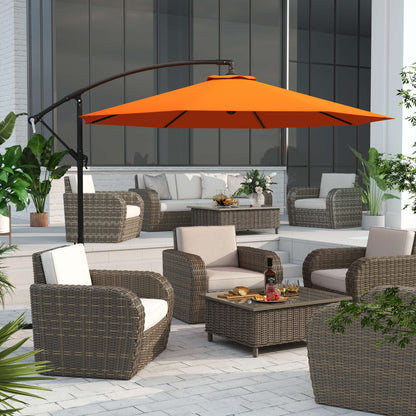 3m Garden Banana Parasol – Perfect Family Outdoor Shade