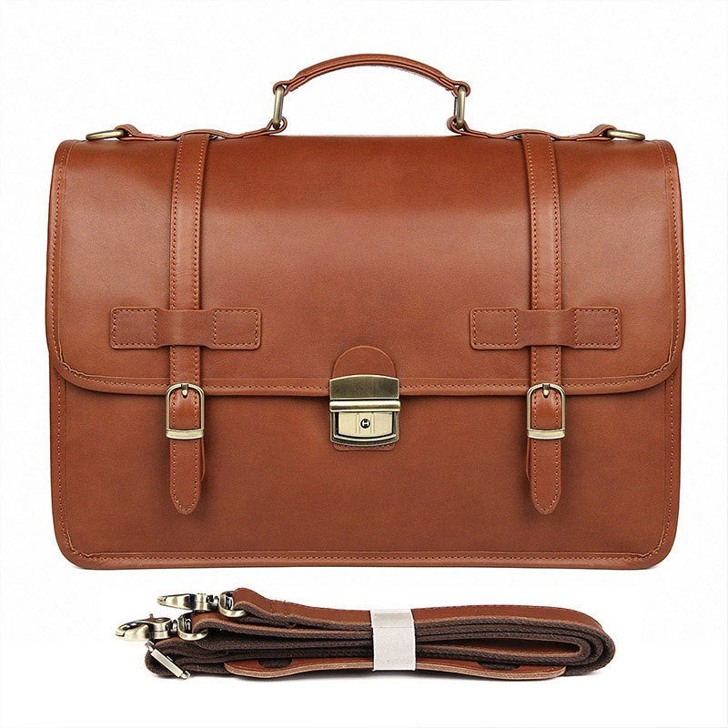 JMD Winter British Style Exquisite Genuine Leather briefcase
