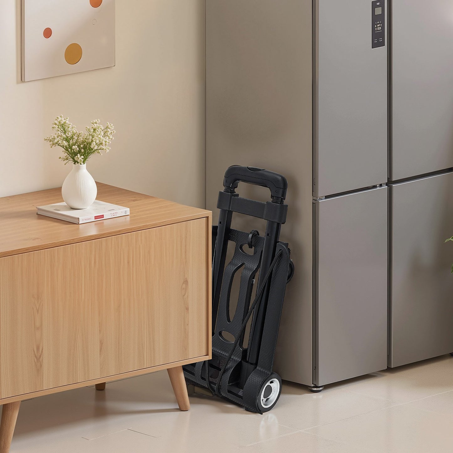 Folding Hand Truck – 110 Lbs Dolly Trolley Cart