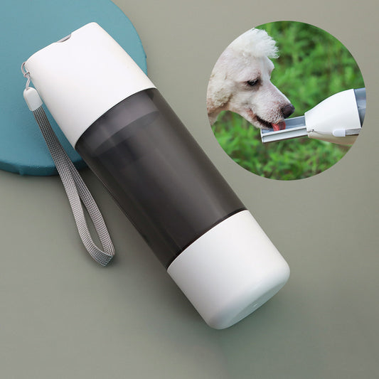 Portable Dog Water Bottle – Travel Bowl & Feeder Combo