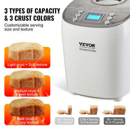 Programmable 3lb Bread Maker with Ceramic Pan