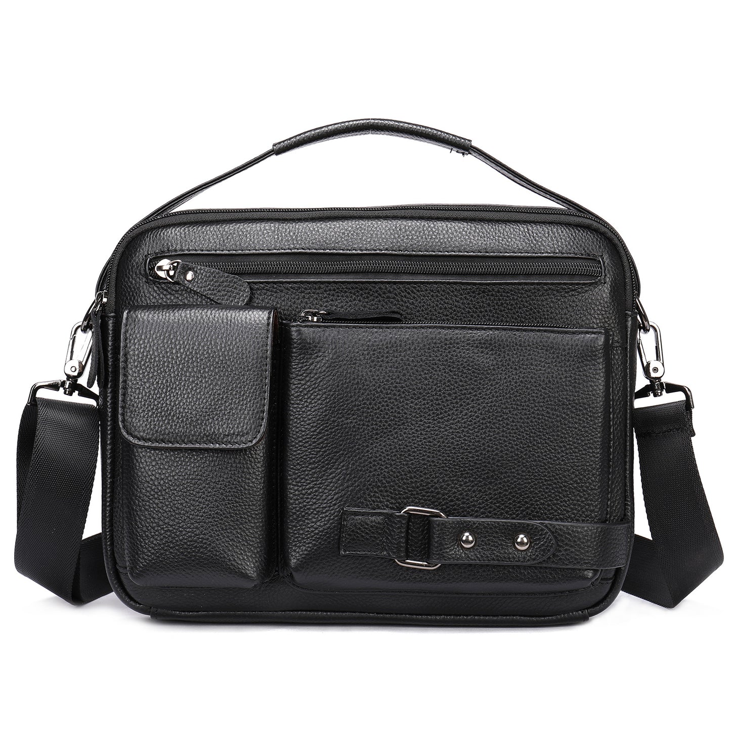 Genuine Leather Men’s Messenger Bag – Timeless Design