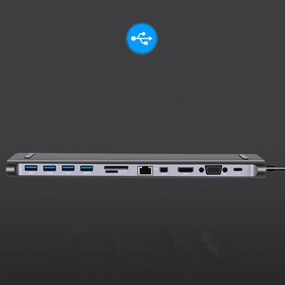 Type-C Hub  Dock 12-In-1-USB-C HD Extended Hub