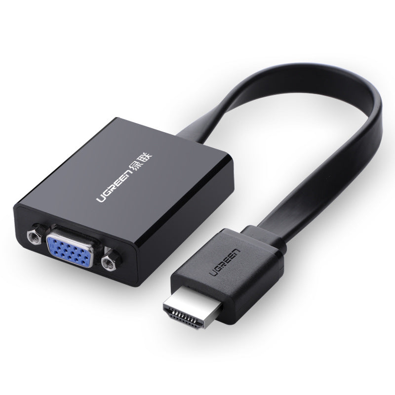 HDMI To VGA Adapter HD Convertor With Audio Power Supply